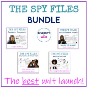 Spy Files: Agent Activity Pack Middle School Secret Agent Adventure BUNDLE