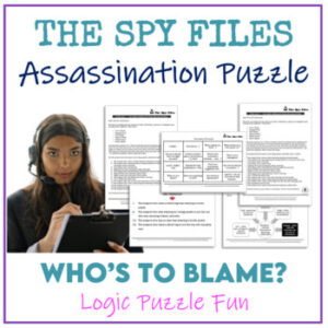 Spy Secret Agent Adventure Logic Puzzle Brainteaser Middle Schoolers