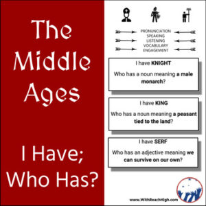 Middle Ages - 'I Have Who Has' Game