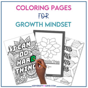 Mindset Coloring Pages - Reduce Anxiety - Middle School & Up