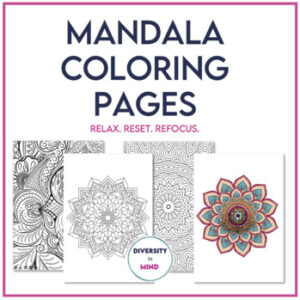 Mandala Coloring Pages for Adults, Teens, Kids - Reduce Anxiety - Refocus - Calm