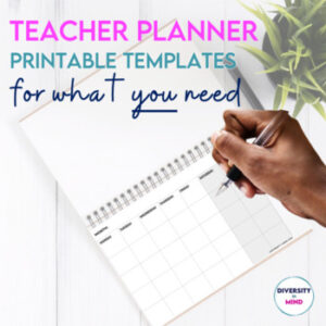 Teacher and Student Planner Templates Printable PDF Simple Fuss-Free