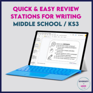 Editing Stations for Middle School Writers - Peer Editing - Grade Faster